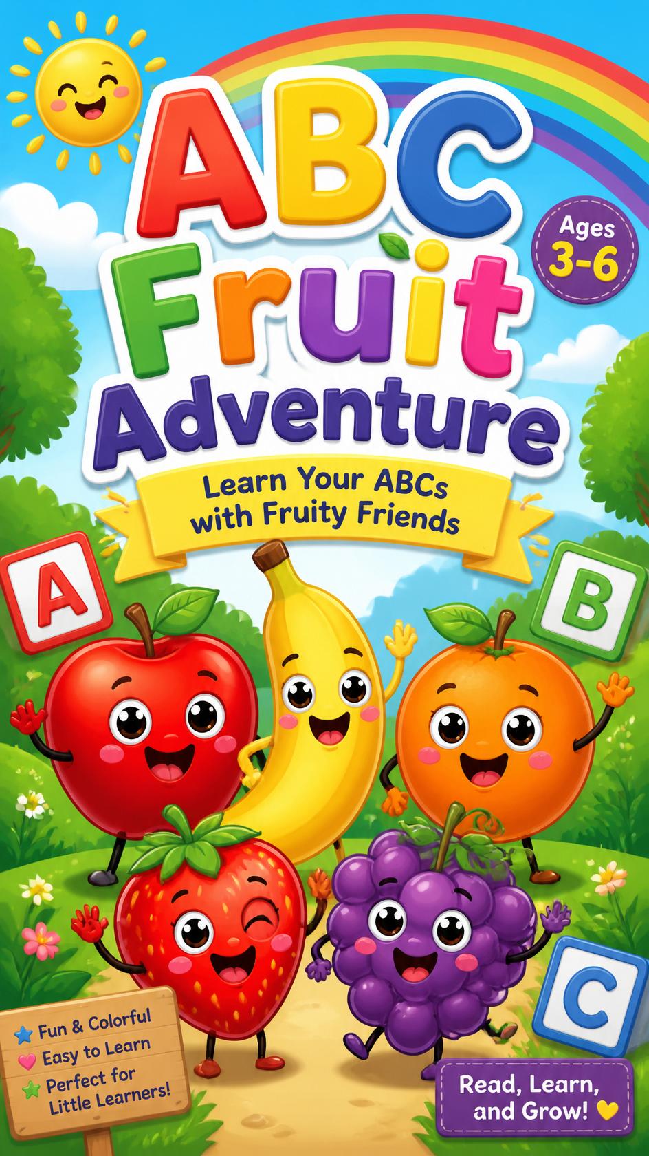 🍎 ABC Fruit Adventure – Learn Letters the Fun Way!